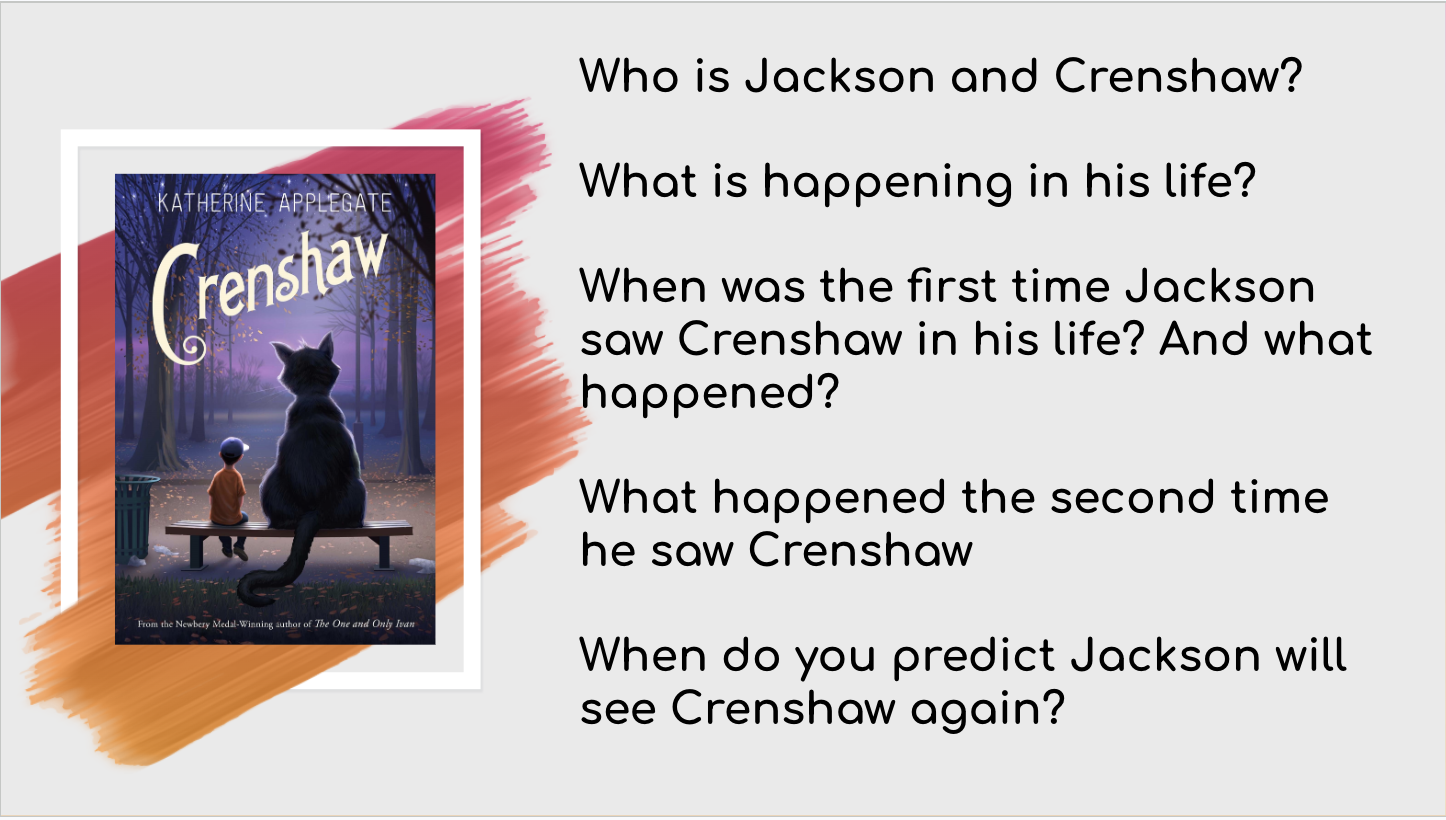 Session slide: discussion questions for Crenshaw